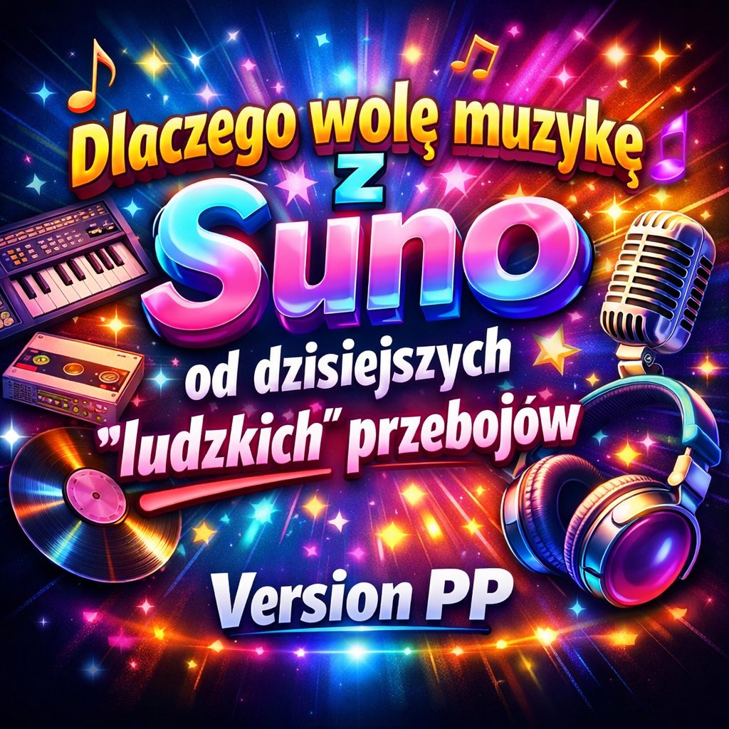 Dlaczego wolę muzykę z Suno od dzisiejszych „ludzkich” przebojów